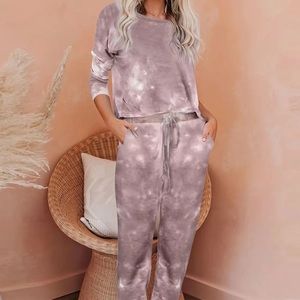 Rhoda Pink Tie-Dye Loungewear Set